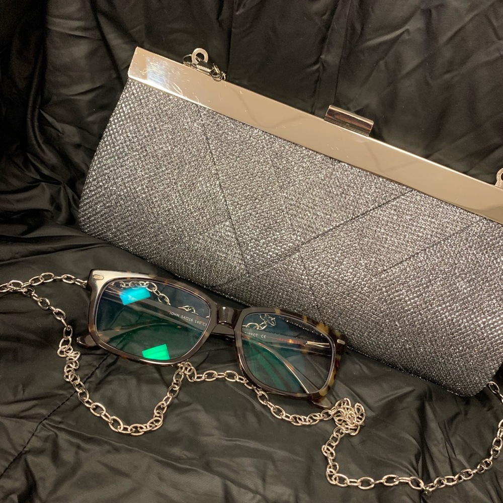 Lulu Townsend silver clutch